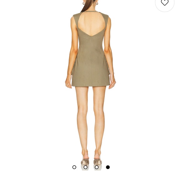 L'Academie Khaki Mini Dress - Picture 2 of 6